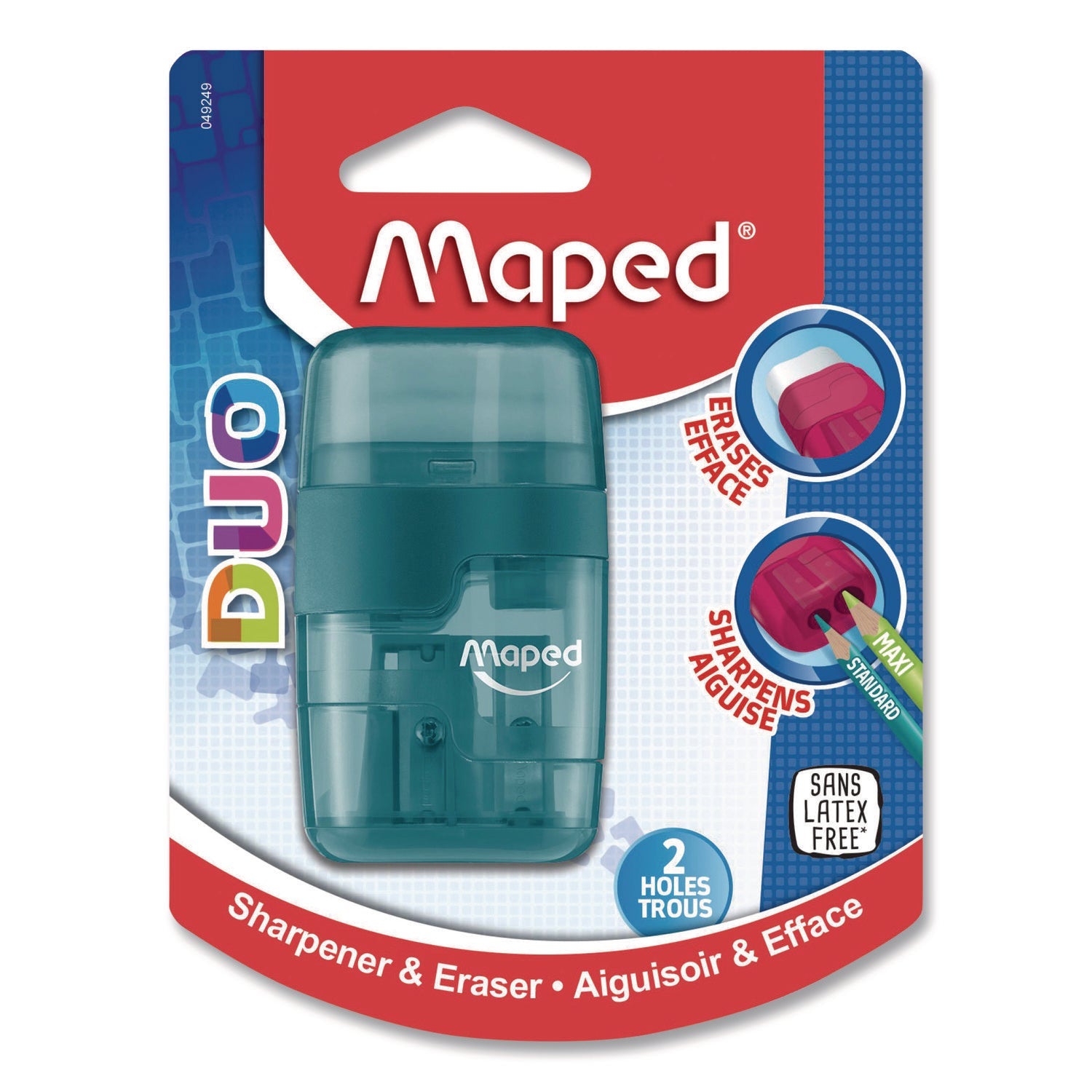 maped-helix-duo-2-hole-canister-pencil-sharpener-eraser-combo-3-74-x-1-08-x-4-92-randomly-assorted-colors-mhx049249_1